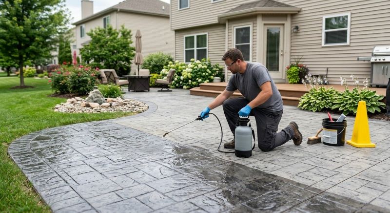 Porch Concrete Sealing in Puyallup, WA