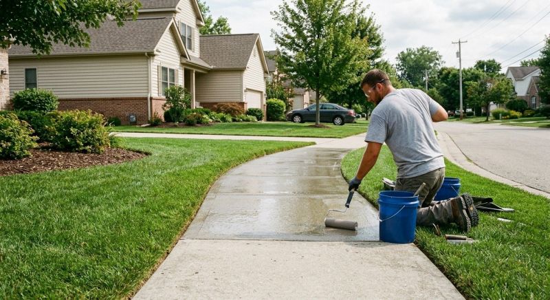 Sidewalk Concrete Sealing in Redmond, WA