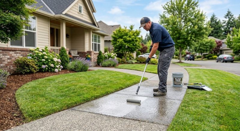 Stamped Concrete Sealing in Gig Harbor, WA